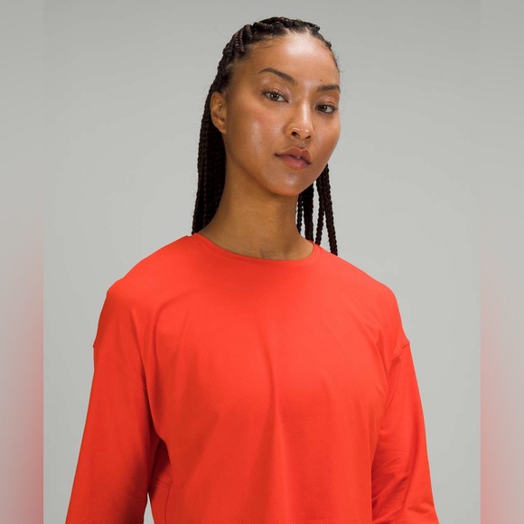 Lululemon Muscle Love Long Sleeve Autumn Red - Picture 11 of 12